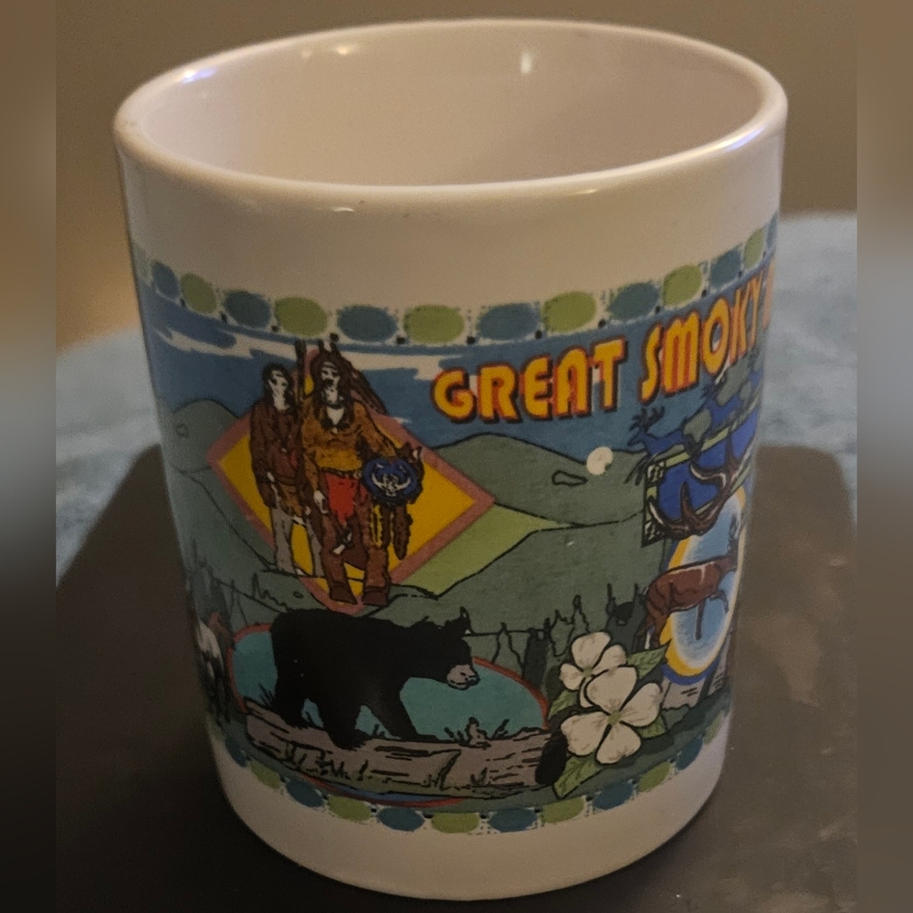 Like New Vintage Great Smoky Mountains Souvenir Coffee Cup